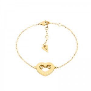 Custom Girls Jewelry Armonia Bracelet Polished Gold And CZ At JINGYING