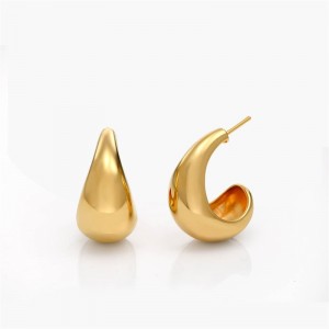 JINGYING :Custom Gold plated hoop earrings jewelry for USA market