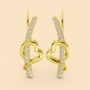 Custom women premium silver and gold earrings jewelry