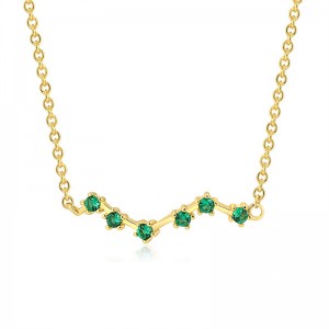 Premium sterling silver cz necklace custom factory