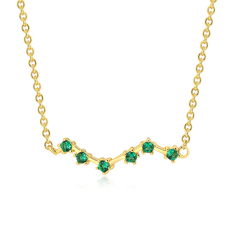 Premium sterling silver cz necklace custom factory