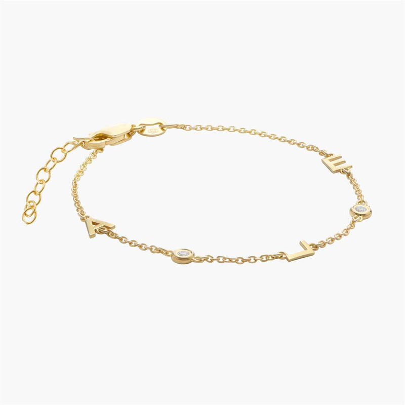 JINGYING Provide 925 sterling silver bracelet vermeil gold ODM custom service