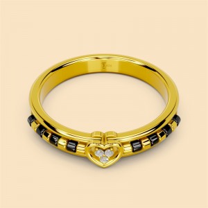 Design and manufacture gold plated silver rings in JINGYING