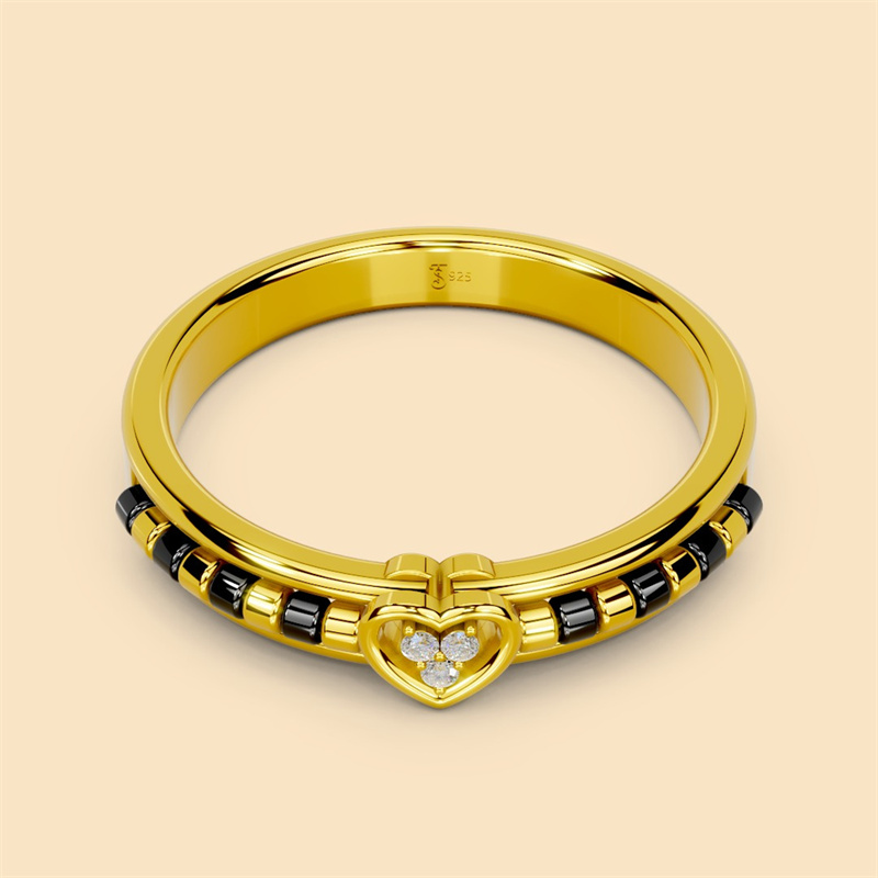 Design and manufacture gold plated silver rings in JINGYING
