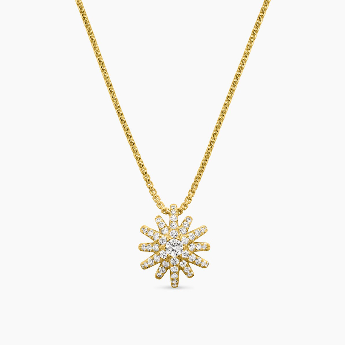 JINGYING, fabricante de joyas de oro vermeil, collar con colgante de girasol OEM para clientes de EE. UU.