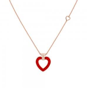 Russia’s favorite love pendant & rose gold plated necklace jewelry OEM ODM marker