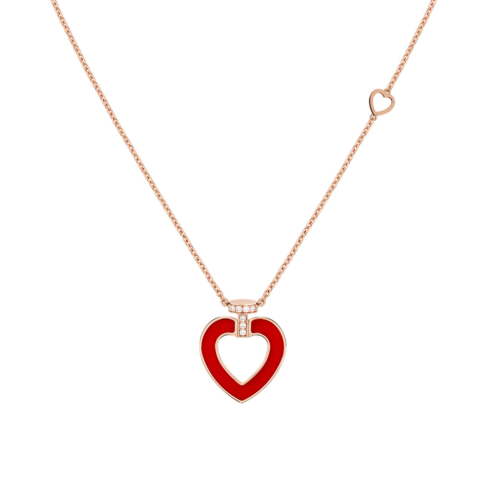Russia’s favorite love pendant & rose gold plated necklace jewelry OEM ODM marker