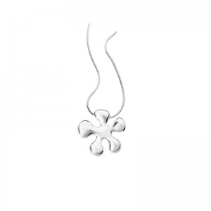 Customize Flower Pendant 925 Silver Necklace Chain Designer