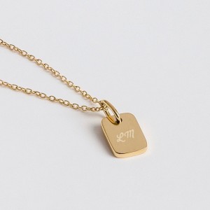 Design Your Own 925 Silver Square Pendant Necklace Jewelry Wholesale
