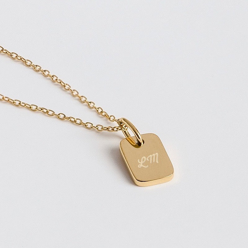 Design Your Own 925 Silver Square Pendant Necklace Jewelry Wholesale