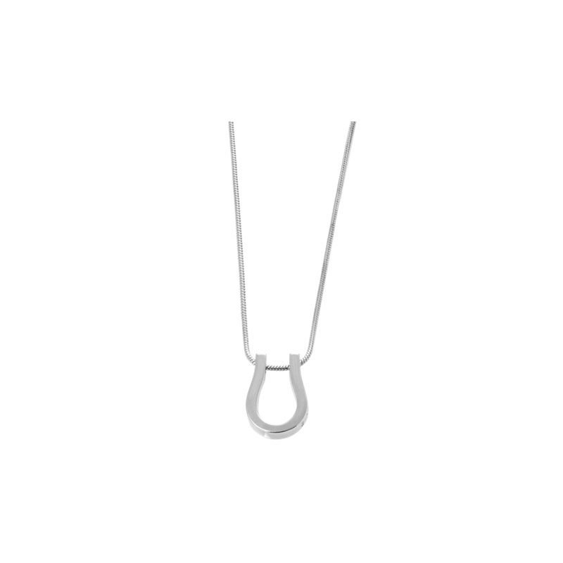 Custom Jewelry Supplier of Horse Shoe Petal Pendant in 925 Sterling Silver