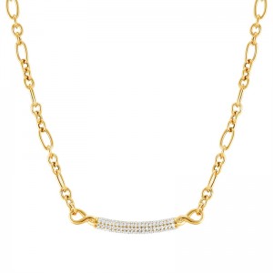 Outsource Jewelry Manufacturer offer long necklace with Bar OEM ODM service