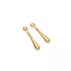 Short Drop Earrings Gold Plated Design Jewelry Manufacturer