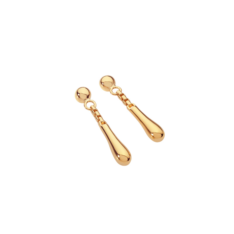Short Drop Earrings Gold Plated Design Jewelry Manufacturer