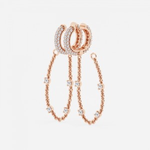 JINGYING :the OEM jewelry factory of the rose gold plated earring with Cubic Zirconia Jewelry