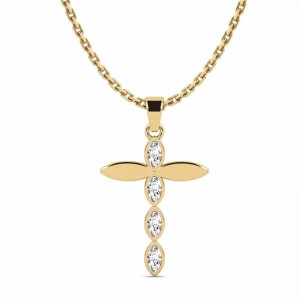 The High-Quality Cross Pendant Gold Vermeil Jewelry OEM Cost