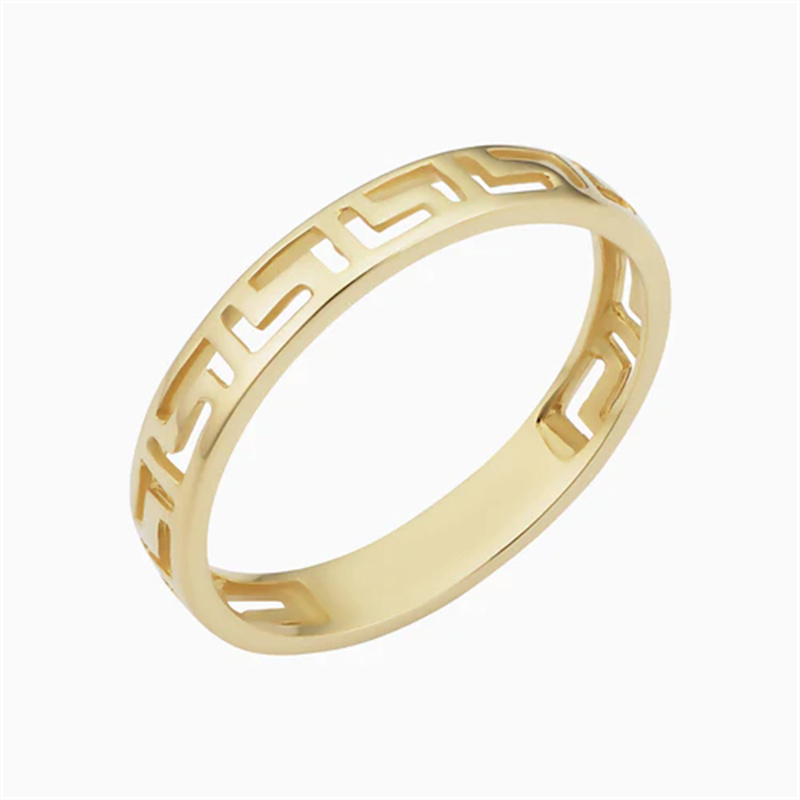 Custom Made Greek Key Band Ring Manufacturer
