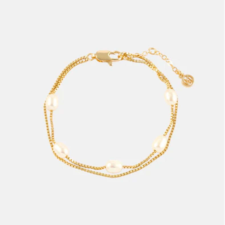 Freshwater pearl chain bracelet OEM ODM China jewelry manufacturers