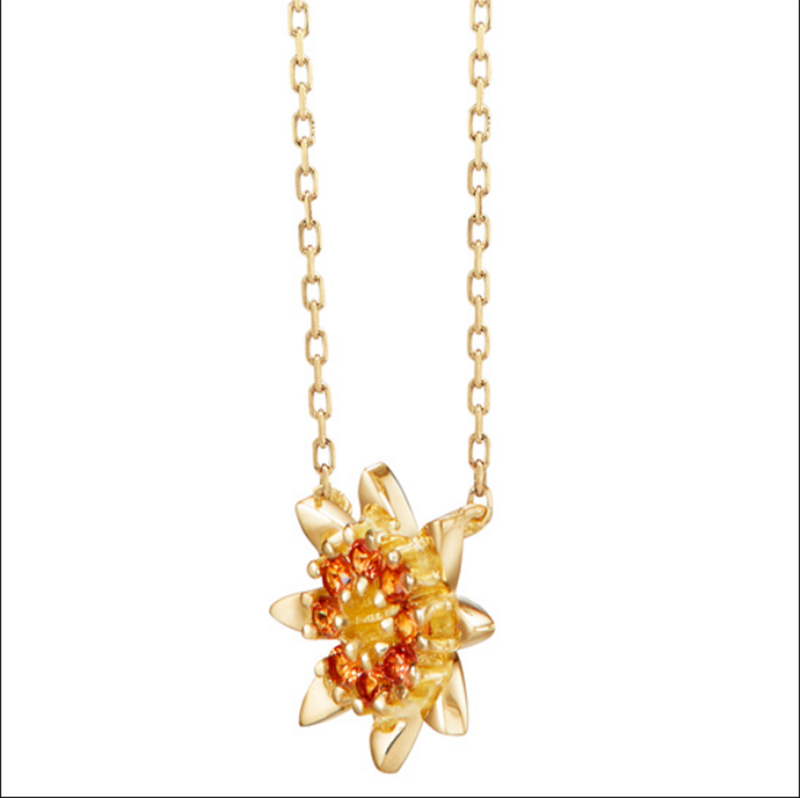 Velkoobchod 18K Gold Custom Sunset Topaz náhrdelník OEM Jewelry Factory