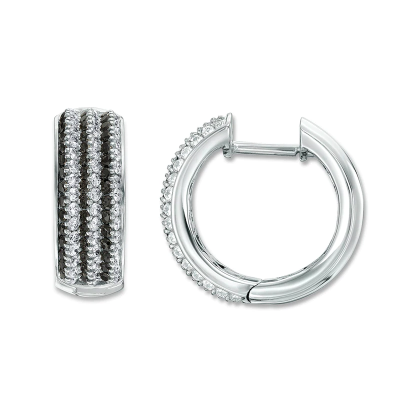 14K White Gold custom made OEM Hoop earrings custom jewelry manufacturers China OEM