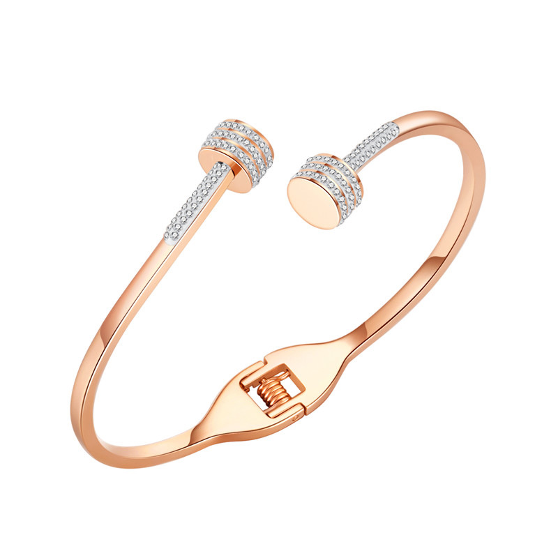 14K roséguld vermeil öppet armband anpassade smycken tillverkare