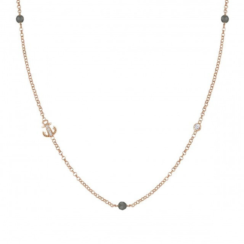 14k Rose gold Vermeil Necklace with nautical symbol in sterling silver for Japan OEM jewelry distributors wholesaler