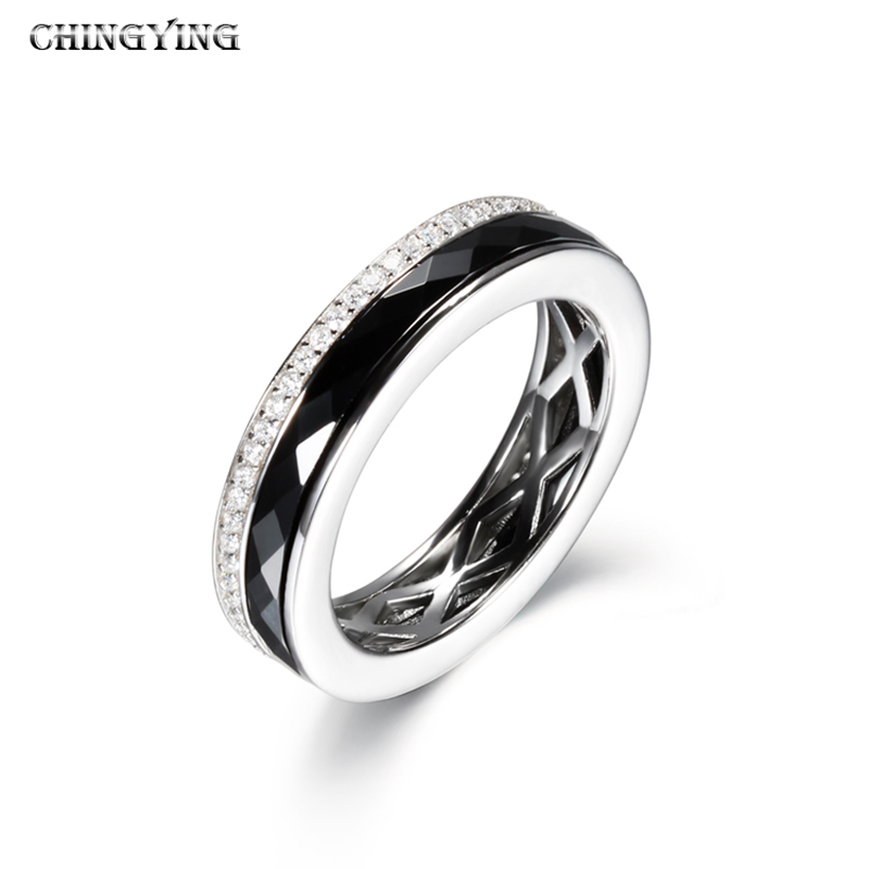 Produsen Cina grosir khusus |Cincin Pita Perak Zirkon Sterling |Perhiasan Grosir Keramik