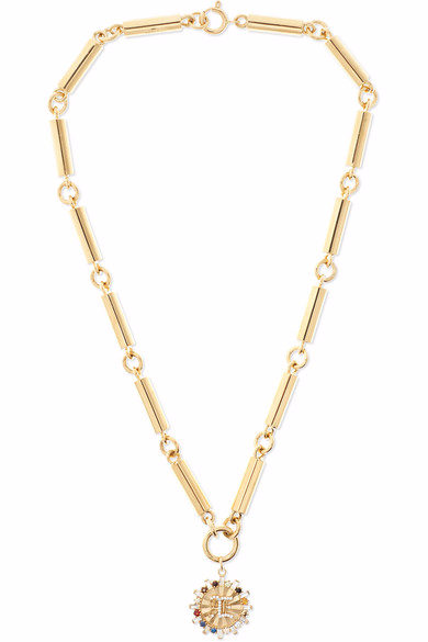 18-karat gold multi-stone custom wholesale necklace