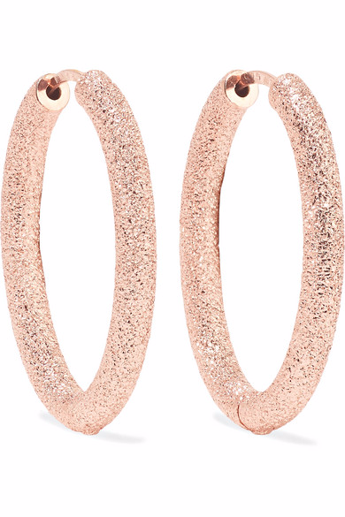 18-karat rose gold custom wholesale hoop earrings