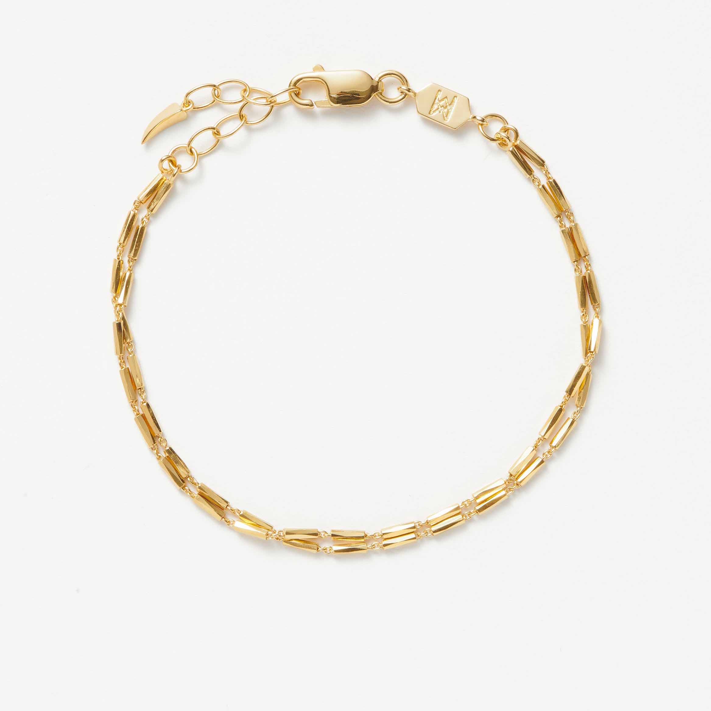 18K Custom Jewelry in silver bracelet chain