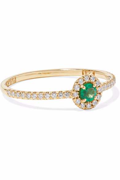 custom wholesale 18K gold, emerald ring