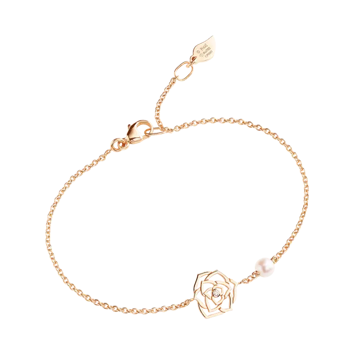 gelang mawar emas 18K OEM yang dibuat khusus Produsen Perhiasan Kustom OEM Cina