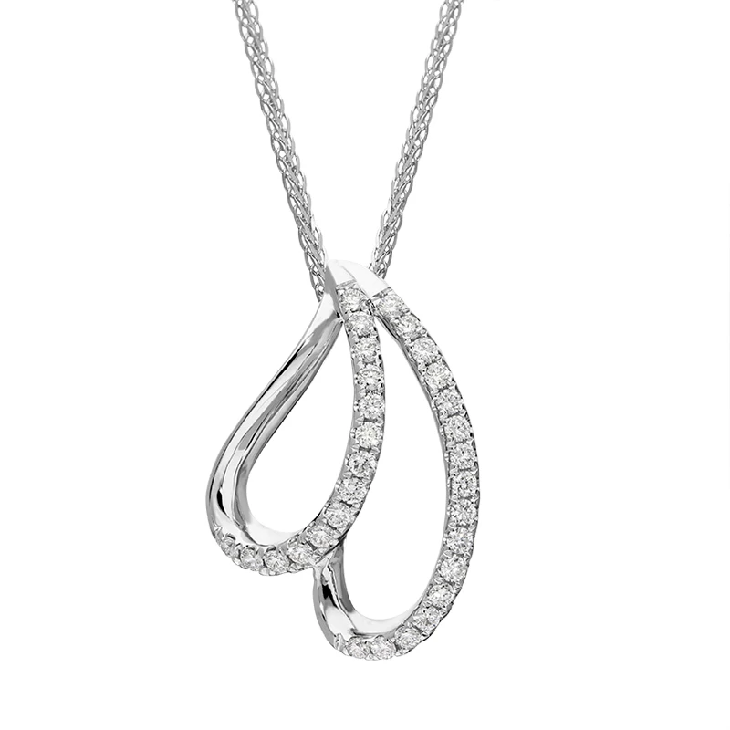 wholesale 18k White Gold Plated CZ Necklace Wholesale OEM/ODM Jewelry Custom Sterling Silver Jewelry Supplier