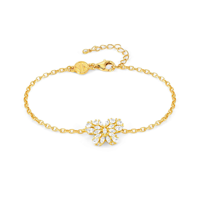 18k gold customized sterling silver bracelet exclusively designed for you