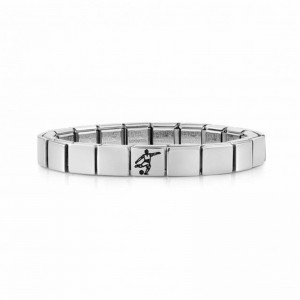 18k gold jewelry manufacturers custom design men’s bracelet in 925 sterling silver wholesaler