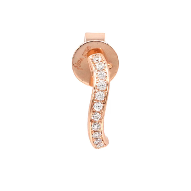18k gold jewelry manufacturers custom make girl’s cz earrings wholesaler