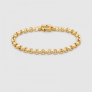 Produttore di gioielli all'ingrosso personalizzati con bracciale placcato in oro 18 carati