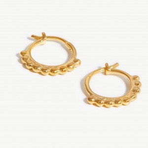 Brincos banhados a ouro 18k em prata de lei 925 Design personalizado