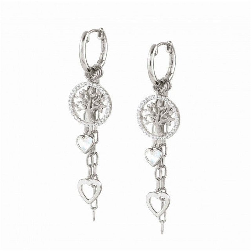 Monaróir jewelry órphlátáilte 18k OEM ODM Earrings in airgead sterling le Siombailí mórdhíola