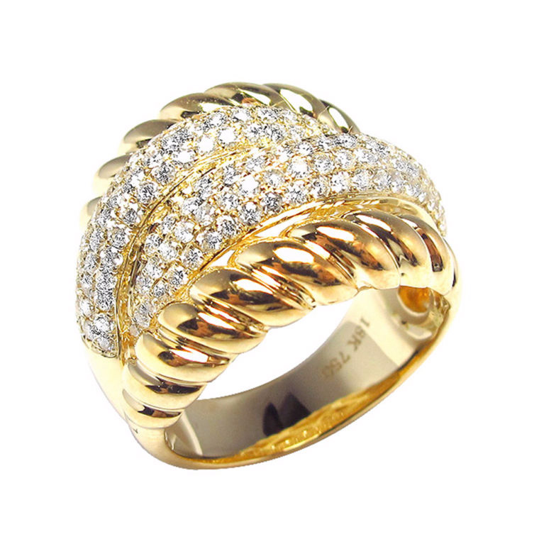 Joias OEM / ODM anéis de prata banhados a ouro 18k Fabricantes de joias OEM