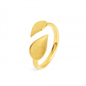 Anello di design del produttore di gioielli in oro vermeil 18k in base alle tue esigenze