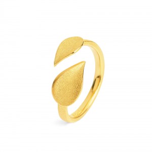 Anillo de diseño de fabricante de joyas de oro vermeil de 18k según su necesidad