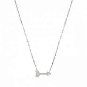 18k rhodium plated Necklace in 925 silver and Zirconia made by custom jewelry wholesaler
