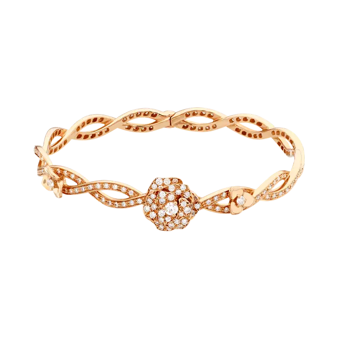 Bracciale OEM personalizzato in oro rosa 18 carati Produttori di gioielli personalizzati Fornitori OEM