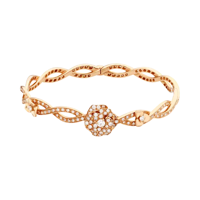 Pulsera OEM hecha a medida de oro rosa de 18 quilates Fabricantes de joyas personalizadas Proveedores OEM