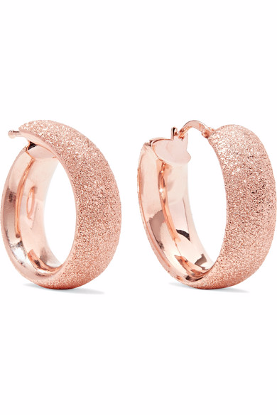 custom wholesale 18k rose gold hoop earrings