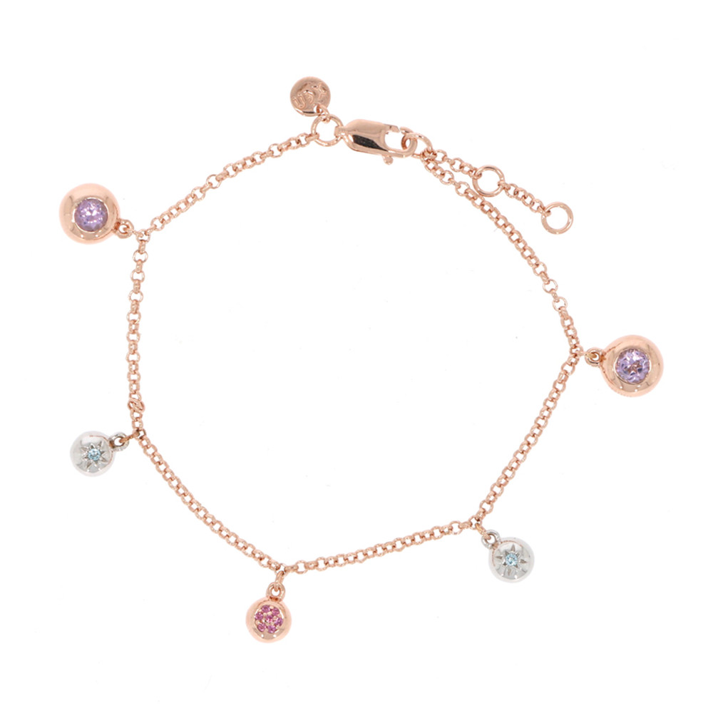 Hersteller von Armbandschmuck aus 18 Karat rosévergoldetem Silber