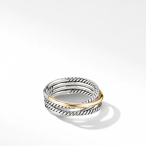 Velkoobchodní prsten z 18k bílého a žlutého zlata Design Prsten vyrobený na zakázku Jemné šperky OEM/ODM Jewelry