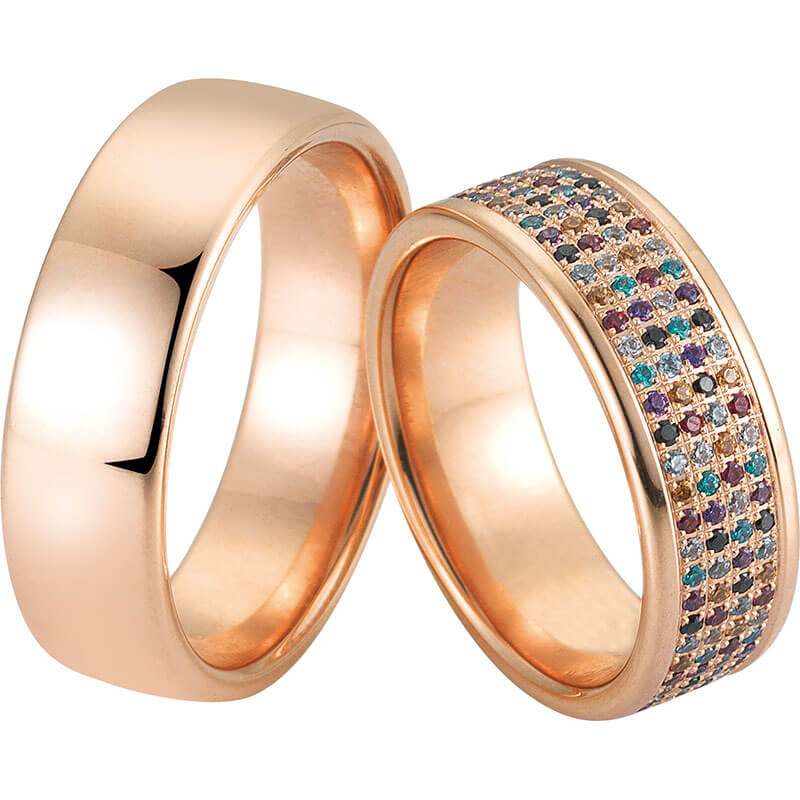 Grosir 2020 Grosir Fashion Kustom Rose Gold perhiasan OEM/ODM Perhiasan cincin untuk wanita