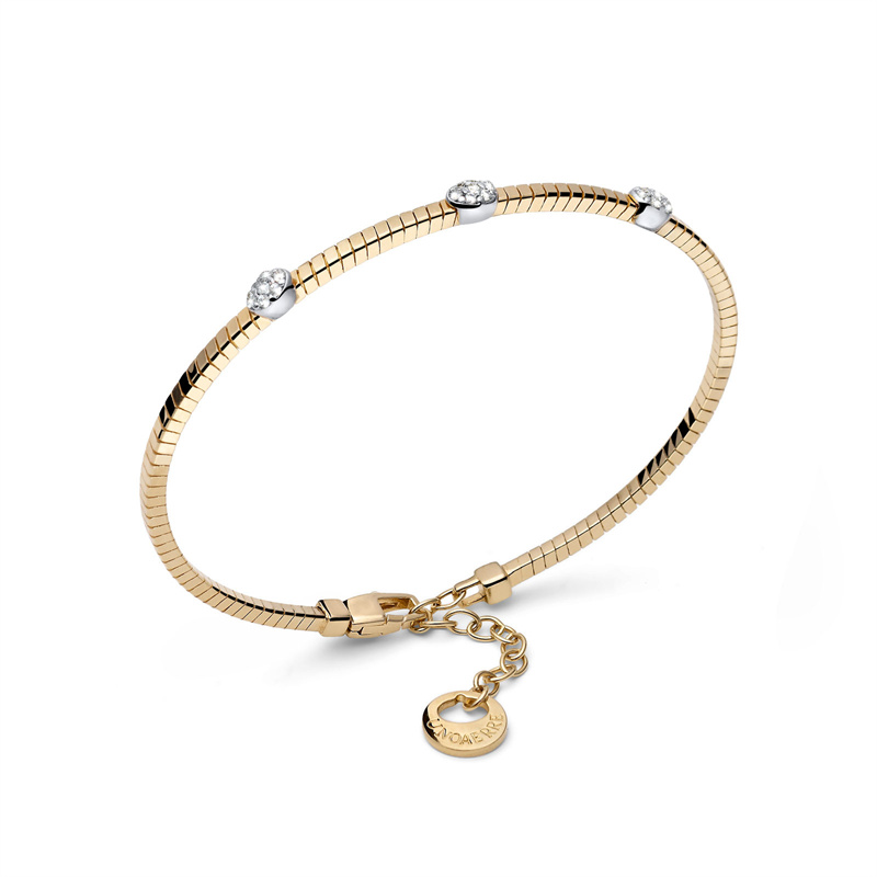 OEM Jewelry Manufacturing 14K Gold Plated Bangle Bracelet